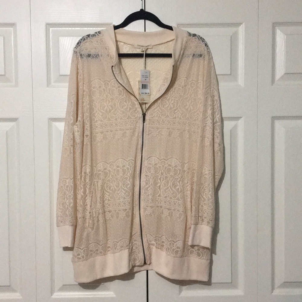 NWT Lace Bomber Jacket
